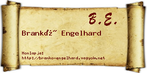 Brankó Engelhard névjegykártya
